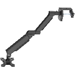 Кронштейн для мониторов ЖК Buro BU-M11 черный 17"-32" макс.10кг крепление к столешнице поворот и наклон