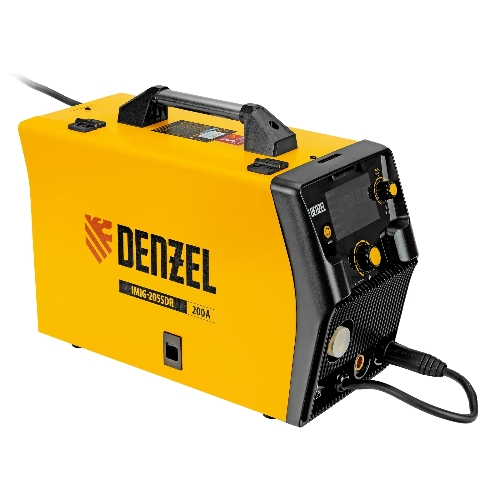 Аппарат инвертор. полуавтомат. cварки Denzel IMIG-205SDR, 200 А, ПВ 60%, катушка 5 кг