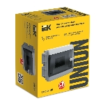 Корпус пластиковый IEK UNION Compact UIC-KP12-V-06-41-K01 ЩРВ-П-6 IP41 черная прозрачная дверь