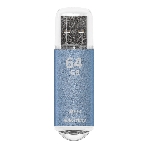 Флешка USB Smartbuy V-Cut Blue (SB64GbVC-B3), 64Gb, USB 3.0, R/W 75/30, голубой