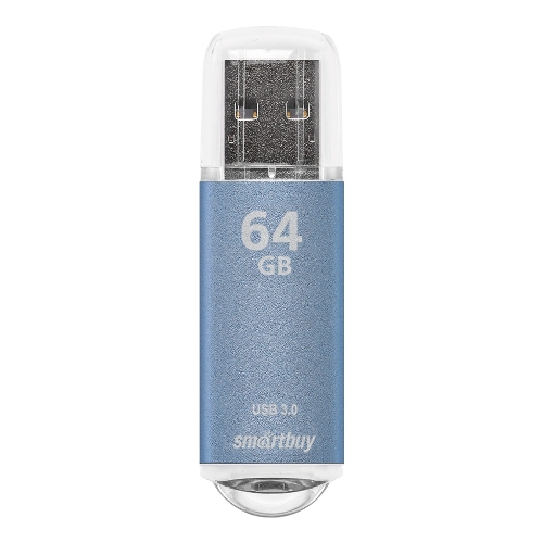 Флешка USB Smartbuy V-Cut Blue (SB64GbVC-B3), 64Gb, USB 3.0, R/W 75/30, голубой