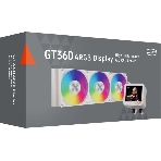 Система охлаждения PCCooler GT360 ARGb Display WH (310W, 360мм, LED temp., белый, ARGb/Fans: 3x120мм, 99CFM, 41.5dBA, 3000RPM/Pump 15dBA, 2600RPM, Rad thickness 27мм/S: 1851, 1700, 1200, 115X, AM5, AM4)