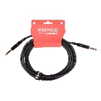 Кабель гитарный FORCE FGC-05/4.51/4" TS Jack - 1/4" TS Jack, высококачественный, малошумящий с проводниками из безкислородной меди OFC, диаметр 6 мм, металлические разъемы, длина 4,5 м