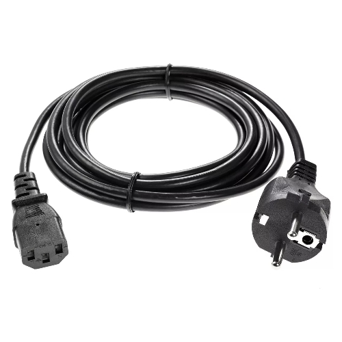 Кабель компьютер - розетка 3 м 220V (Европейский стандарт) VCOM/TELECOM