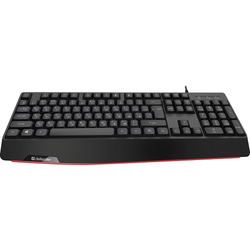 Клавиатура проводная Defender Atom HB-546, USB, черный