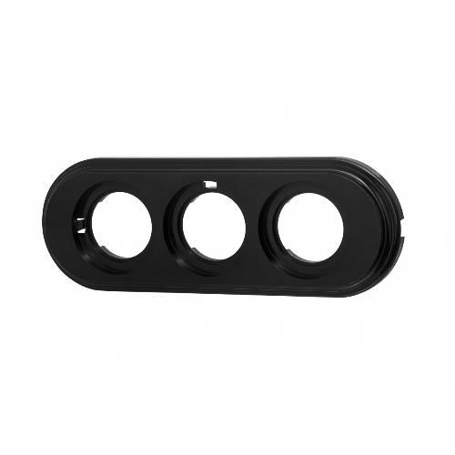 Рамка Bironi BF1-630-23 3-м ретро пластик черный