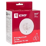 Датчик движения EKF MS-28A PROxima (dd-ms-28A) ИК потолочный 1200 Вт 360 гр. до 8 м IP20