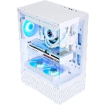 Компьютерный корпус AeroCool/Formula Crystal Z1 белый без БП ATX 2xUSB 2.0 1xUSB 3.0 audio bott PSU