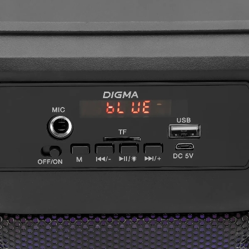 Минисистема Digma D-MC1705 черный 100Вт FM USB BT micro SD