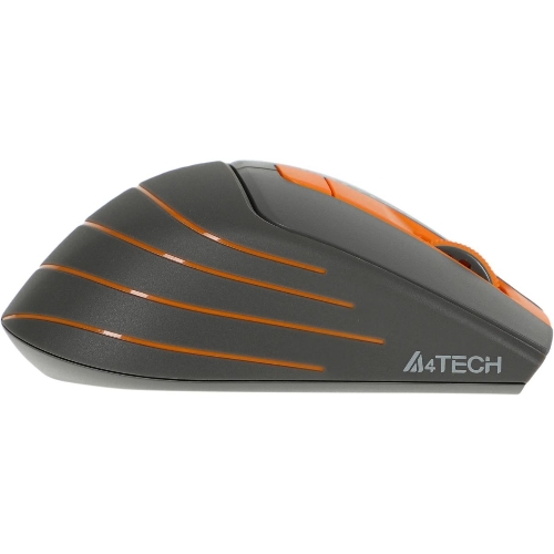 Мышь беспроводная A4Tech Fstyler FG30S серый/оранжевый, 2000 dpi, радиоканал, USB, кнопки - 6