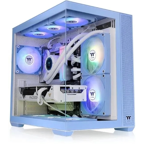 Компьютерный корпус Thermaltake View 380 TG ARGB синий без БП ATX 6x120мм 2x140мм 1x200мм 2xUSB3.0 audio bott PSU