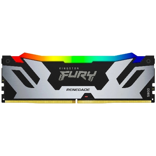 Оперативная память Kingston Fury Renegade, DDR5, 16Gb (1x16Gb), 7200MHz, CL38, DIMM, радиатор, RGB, черный