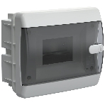 Корпус пластиковый IEK UNION Compact UIC-KP12-V-06-41-K01 ЩРВ-П-6 IP41 черная прозрачная дверь