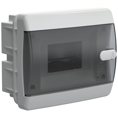 Корпус пластиковый IEK UNION Compact UIC-KP12-V-06-41-K01 ЩРВ-П-6 IP41 черная прозрачная дверь