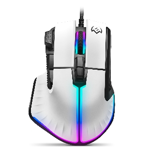 Мышь проводная SVEN RX-G990 белый, 12400 dpi, USB, кнопки - 9