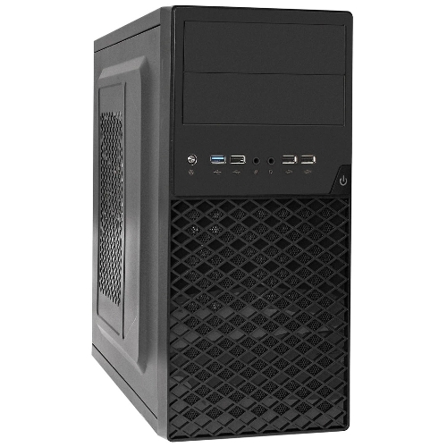Компьютерный корпус Minitower ExeGate BA-203U-UNS450 (mATX, БП UNS450 с вент. 12см, 3хUSB+1хUSB 3.0, аудио, черный)