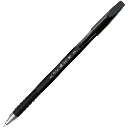 Набор ручек шариковых Deli Think EQ8-BK, черные чернила (12шт), линия 0.5мм