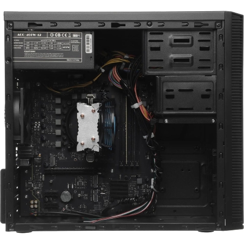 Компьютер Amur Нарвал B7I21 MT i3 12100 (3.3) 16Gb SSD 256Gb UHDG 730 FreeDOS GbitEth 400W мышь клавиатура черный (RUS) (2147002)