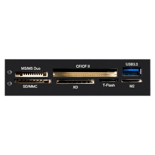 Кард-ридер ExeGate CR-611U3/черный/SD/SDHC/SDXC/MMC/microSD/T-Flash/CF/MS/MS micro/XD/USB 3.0/металл/пластик