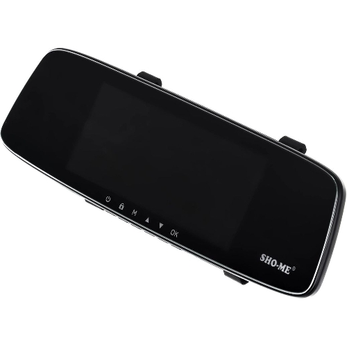 Видеорегистратор Sho-Me Combo Mirror WiFi Duo, 1920x1080, 7", с камерой заднего вида, GPS/ГЛОНАСС, Wi-Fi, G-сенсор, датчик движения, GPS-информатор