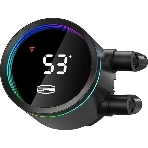 Система охлаждения PCCooler DA360 Pro ARGb Digital BK (300W, 360мм, LED temp., Black, ARGb/Fans: 3x120мм, 75.8CFM, 33.7dBA, 2200RPM/Pump height 57мм, 28dBA, 3000RPM, Rad thickness 27мм/S: 1851, 1700, 1200, 20XX, 115X, AM5, AM4)