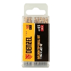 Сверло по металлу Denzel 4,5 мм, HSS-Tin, Golden Tip, 10 шт.