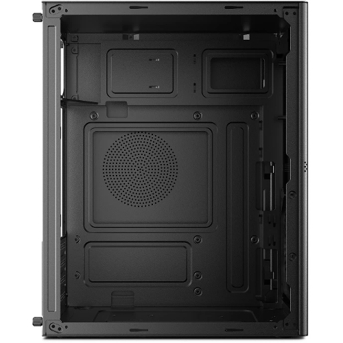 Компьютерный корпус CBR mATX Minitower V867, без БП, 1хUSB 3.0, 2хUSB 2.0, HD Audio+Mic, Rainbow Fan, Black PCC-MATX-V867-WPSU