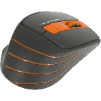 Мышь беспроводная A4Tech Fstyler FG30S серый/оранжевый, 2000 dpi, радиоканал, USB, кнопки - 6
