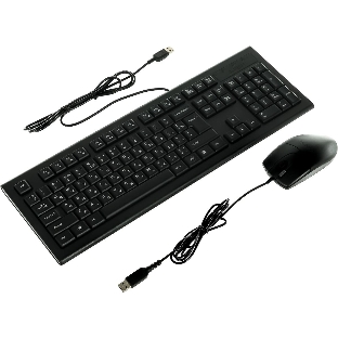 Комплект клавиатура+мышь A4Tech KR-8520D проводной, USB, 1200 DPI, чёрный