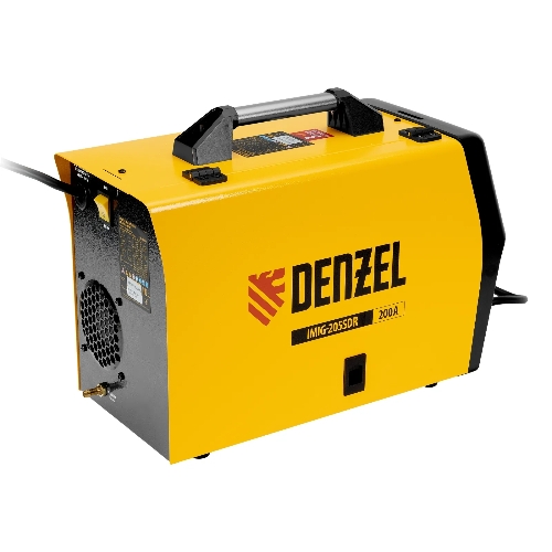 Аппарат инвертор. полуавтомат. cварки Denzel IMIG-205SDR, 200 А, ПВ 60%, катушка 5 кг