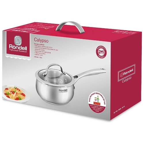Ковш Rondell Calypso RDS-1670 1.5 л. d=16 см (с крышкой) сталь