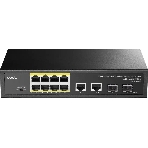 Коммутатор Cudy GS1010PS2, 8×1 Гбит/с, 2×1 Гбит/с Combo (RJ-45/SFP), 2×1 Гбит/с SFP
