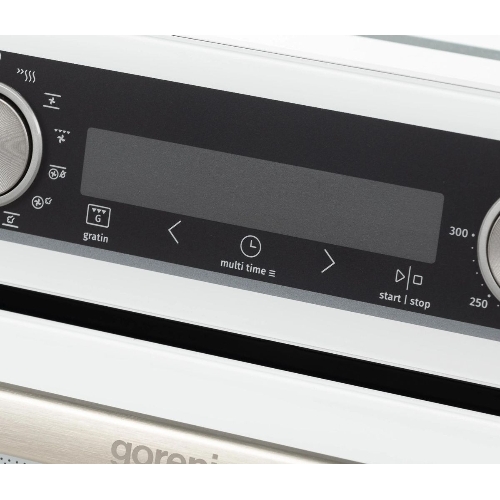 Встраиваемая электрическая духовка 60 см Gorenje Полезный объем: 77 л, Сенсорный программатор IconLED, Плавное открывание и закрывание дверцы, Решетка, Частично выдвижные телескопические направляющие на 1-м уровне, Дверца CompactDoor: 2 стекла + 1 термослой, Механический замок дверцы, Габаритные размеры (вхшхг): 59,5 59,5 56,4 см, Вес (брутто/нетто): 31/29 кг