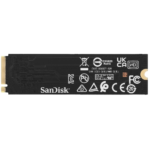Накопитель SSD 1Tb WD черный SN7100, M.2 2280, PCI-E 3x4, R/W - 7250/6900 Mb/s 3D-NAND TLC