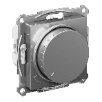 Светорегулятор (диммер) SE AtlasDesign повор-нажим, LED, RC, 400 Вт, мех. сталь