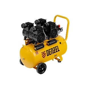 Компрессор безмасл. малошумный Denzel DLP -3000/50, 3 кВт, 2х1,5 кВт,50 л, 2850 об/мин,500 л/мин