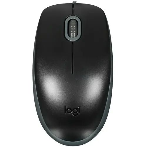 Мышь проводная Logitech M110 Silent черный, 1000 dpi, USB, кнопки - 3