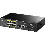 Коммутатор Cudy GS1010PS2, 8×1 Гбит/с, 2×1 Гбит/с Combo (RJ-45/SFP), 2×1 Гбит/с SFP