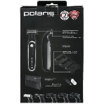 Машинка для стрижки Polaris PHC 0202R черный/серебристый