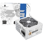 Блок питания Thermalright, 850W 80+ Gold (ATX, 3.1, PCIe 5.1, Non-modular, 1x24(20+4)pin, 1xCPU 8(4+4)pin, 2xPCIe*2 8(6+2)pin, 5xSATA3, 1x12+4pin (12VHPWR PCIe 5.1 12+4pin 600mm), 3xMOLEX4pin, Active, 120x120мм, 150x140x86mm, APFC, white)