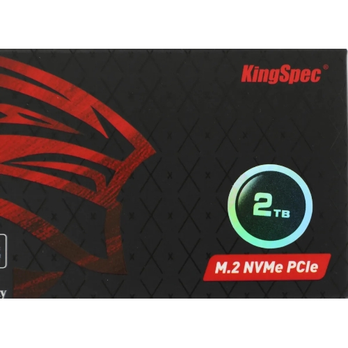 Накопитель SSD KingSpec NX-2Tb, 2000Gb, PCIe 3.0 x4, M.2 2280, NVMe, R/W 3400/3100