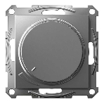 Светорегулятор (диммер) SE AtlasDesign повор-нажим, LED, RC, 400 Вт, мех. сталь
