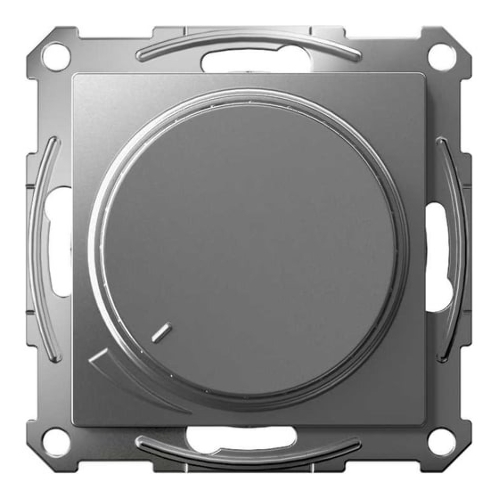 Светорегулятор (диммер) SE AtlasDesign повор-нажим, LED, RC, 400 Вт, мех. сталь