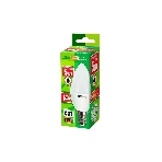 Лампа светодиодная JazzWay PLED-ECO-C37 5Вт свеча 3000К теплый белый E14 400лм 220-240В