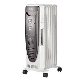 Обогреватель масляный Ballu Turbo BOH/TB- 07FH 1500 (7 секций), белый, 1500 Вт, 24 м2, механический термостат
