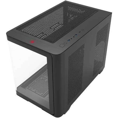 Компьютерный корпус Bloody BD-CC112 черный без БП mATX 9x120мм 2xUSB 3.0 audio bott PSU