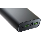 Портативный аккумулятор OLMIO QR-20, 20000mAh, 22.5W, QuickCharge3.0/PowerDelivery, LCD, серый