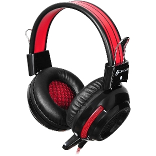 Проводные наушники Oklick HS-G300 черный/красный, полноразмерные, Jack 3.5 мм