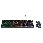 Комплект клавиатура+мышь Nakatomi KMG-2305U проводной, USB, 1600 DPI, черный
