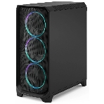 Корпус Fractal Design Meshify 3 Black RGB TG Light Tint, Midi-Tower, чёрный, 3 x 140 мм